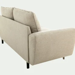 Canapé 3 places convertible en tissu - beige alpilles