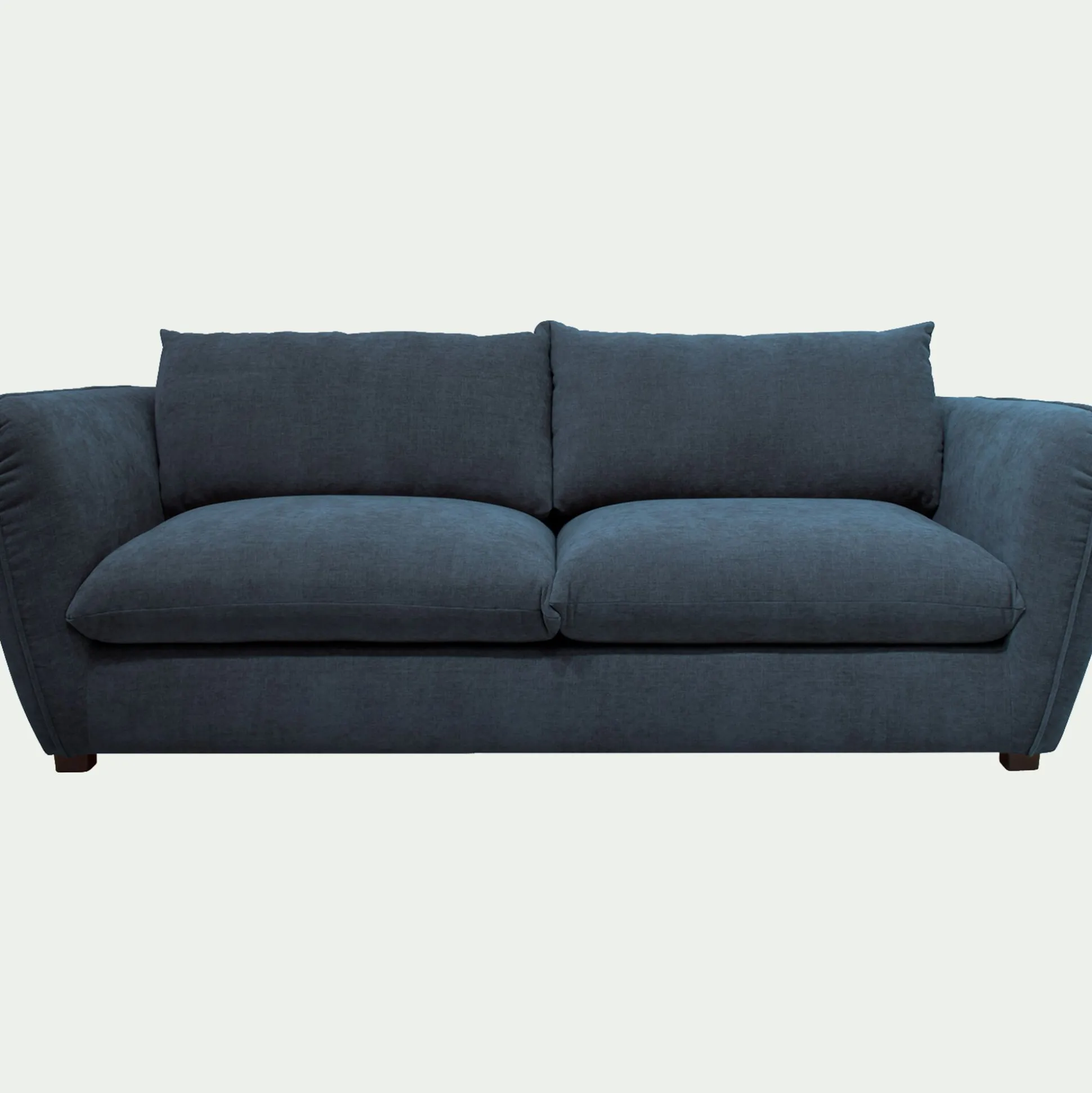 Canapé 4 places convertible en tissu Nature - bleu