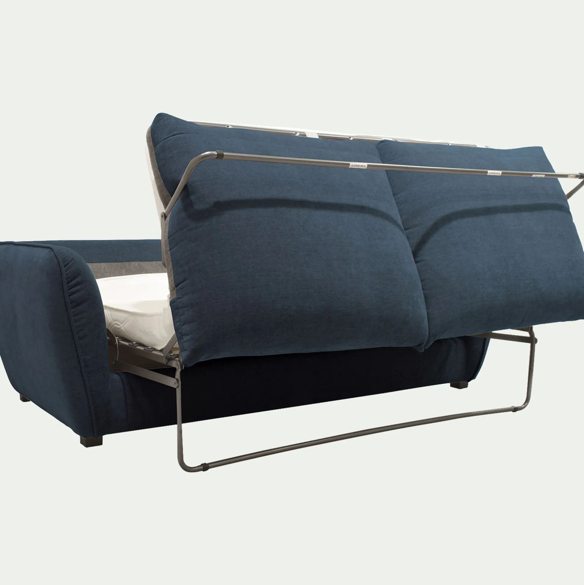 Canapé 4 places convertible en tissu Nature - bleu