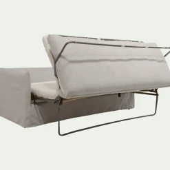 Canapé 4 places convertible en tissu wind - beige alpilles