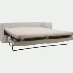 Canapé 4 places convertible en tissu wind - beige alpilles