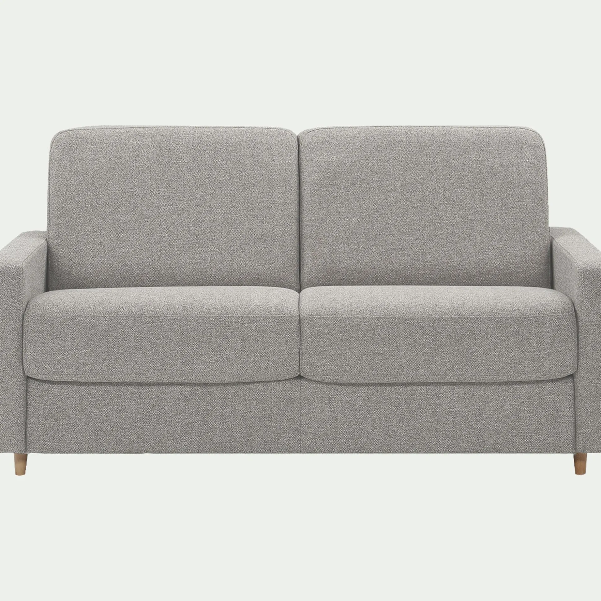 Canapé 4 places convertible en tissu matelas densité 25kg/m3 - gris borie