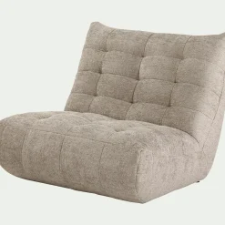 Canapé 2 places en tissu chenille - beige roucas