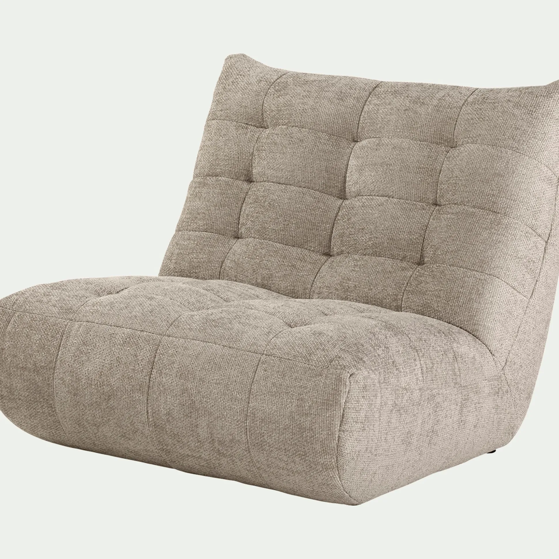 Canapé 2 places en tissu chenille - beige roucas