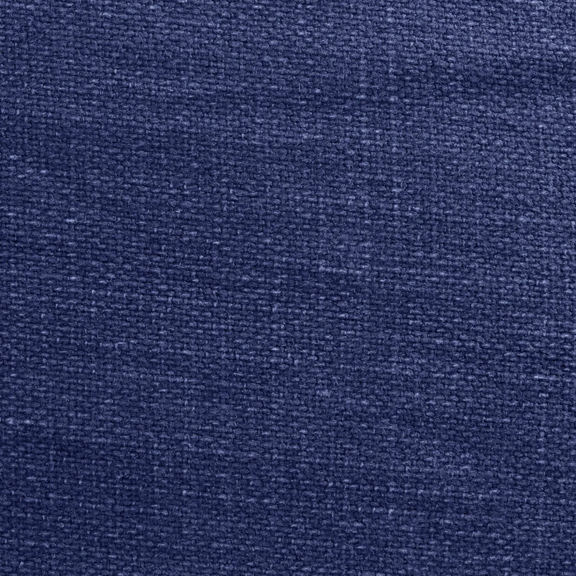 Canapé 4 places fixe en lin - bleu marine