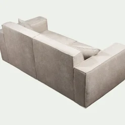 Canapé 3 places fixe en tissu Genesis - beige