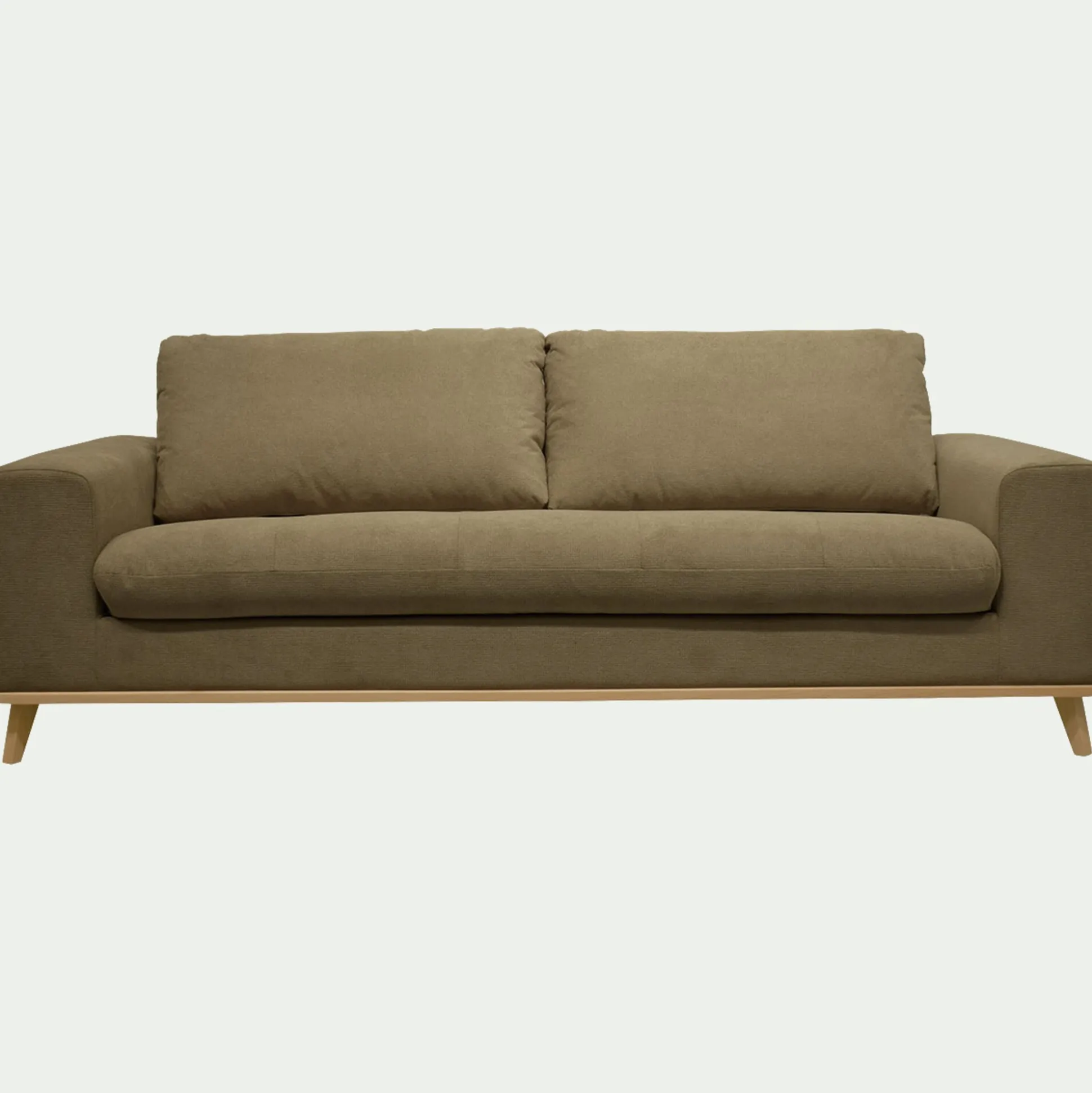 Canapé 4 places fixe en tissu Crown - vert cèdre