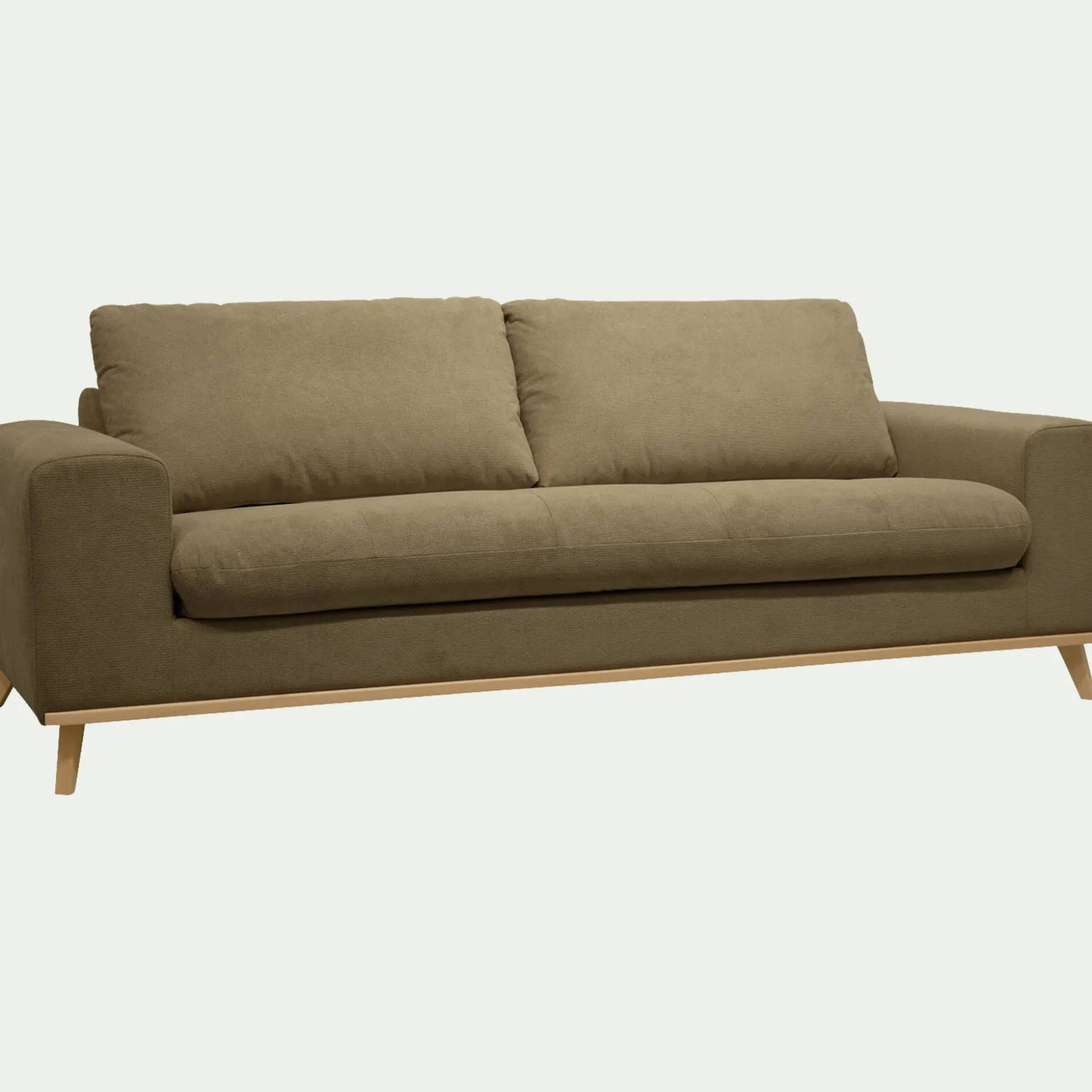 Canapé 4 places fixe en tissu Crown - vert cèdre