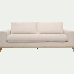 Canapé 4 places fixe en tissu Storm - beige roucas