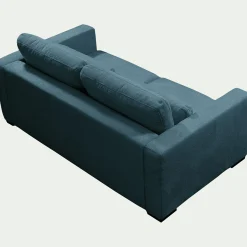 Canapé 3 places fixe en tissu Genesis - bleu