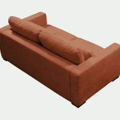 Canapé 5 places fixe en tissu Genesis - brun rustrel