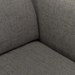 Canapé 4 places fixe en tissu avec fonction avance-recul - gris restanque