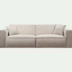 Canapé 5 places fixe en tissu Genesis - beige