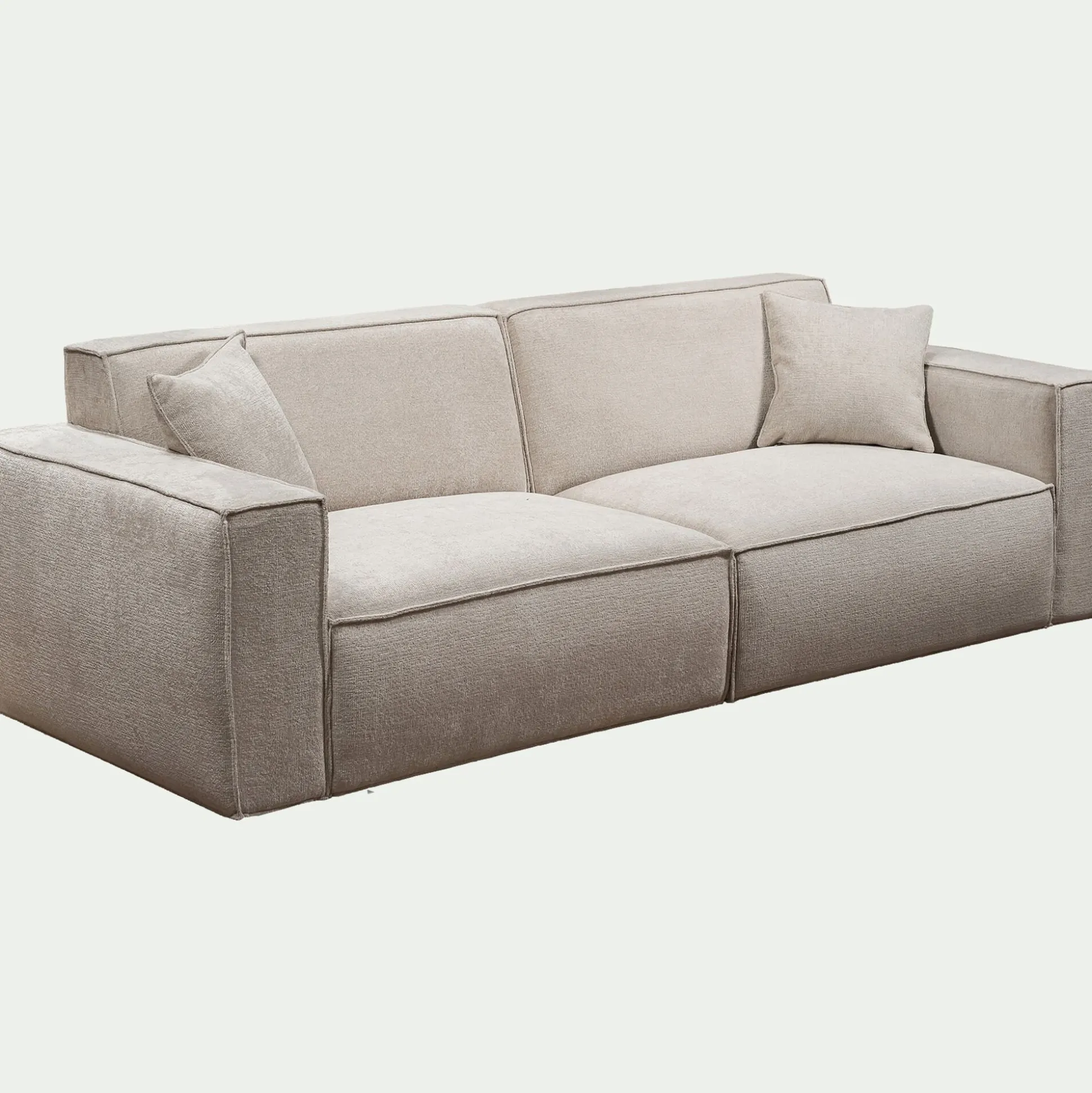 Canapé 5 places fixe en tissu Genesis - beige