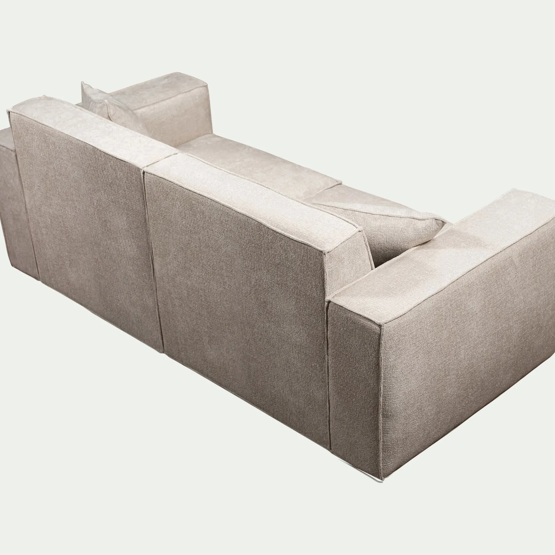 Canapé 5 places fixe en tissu Genesis - beige