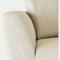 Canapé 3 places fixe en tissu armonia - beige alpilles