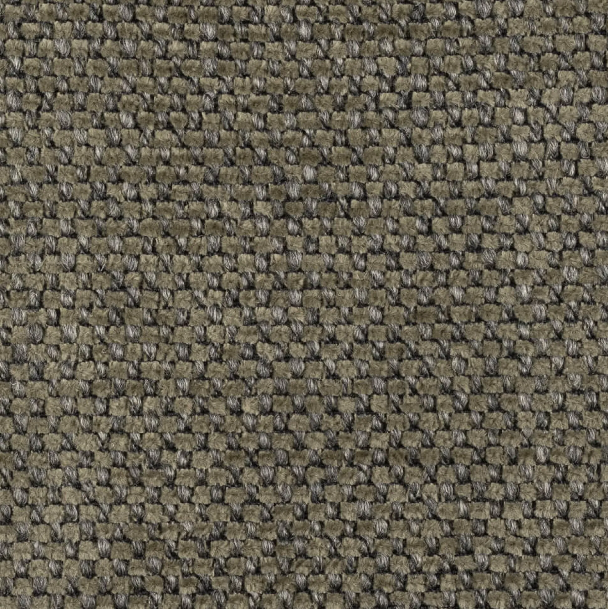 Canapé 4 places fixe en tissu doux - vert garrigue