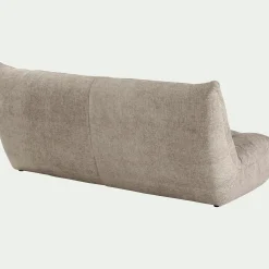 Canapé 4 places fixe en tissu chenille - beige roucas
