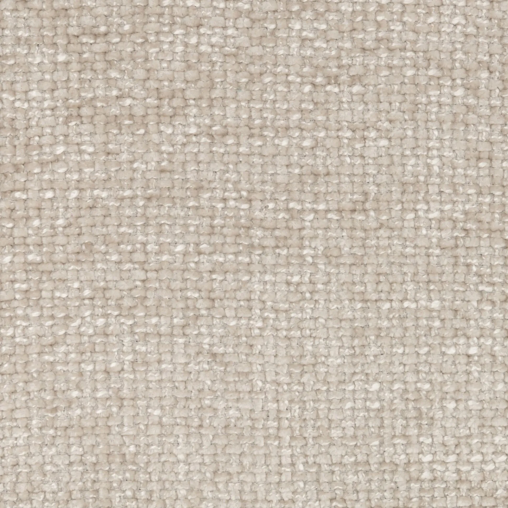 Canapé 4 places fixe en tissu chenille - beige roucas