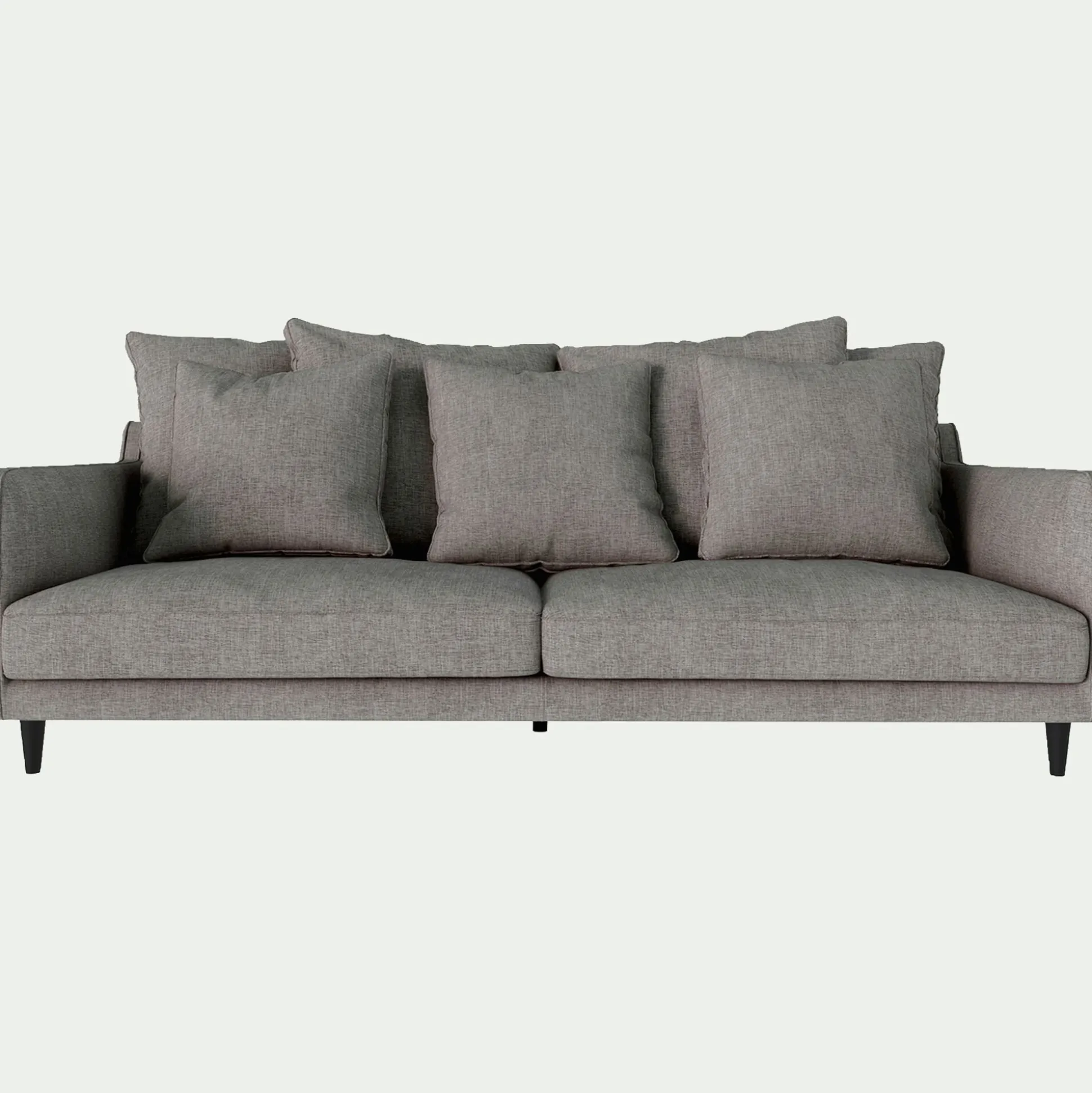 Canapé 4 places fixe en tissu monclar - taupe