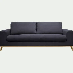 Canapé 4 places fixe en tissu Crown - bleu calabrun