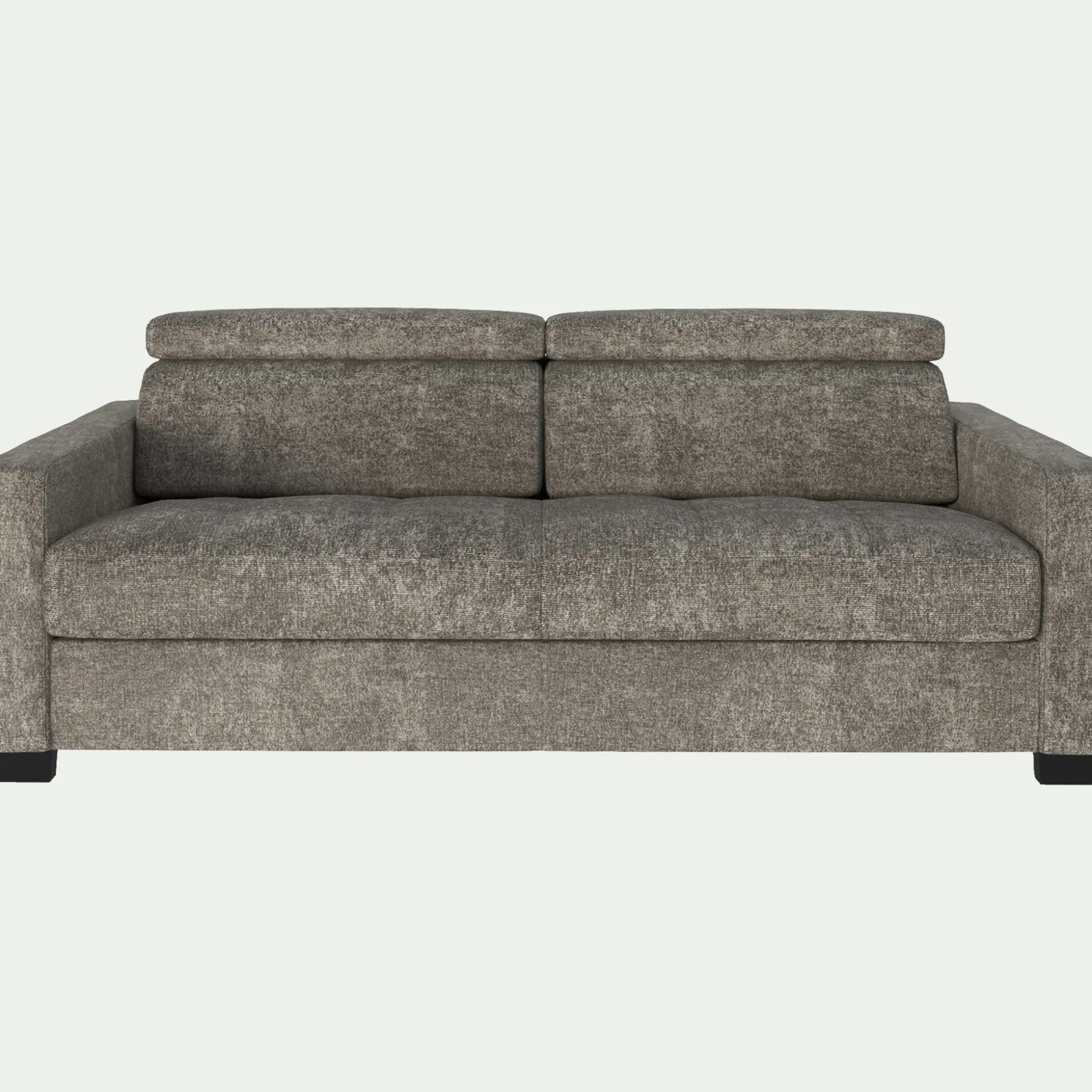 Canapé 3 places fixe en tissu Genesis avec accoudoirs 15cm - beige alpilles