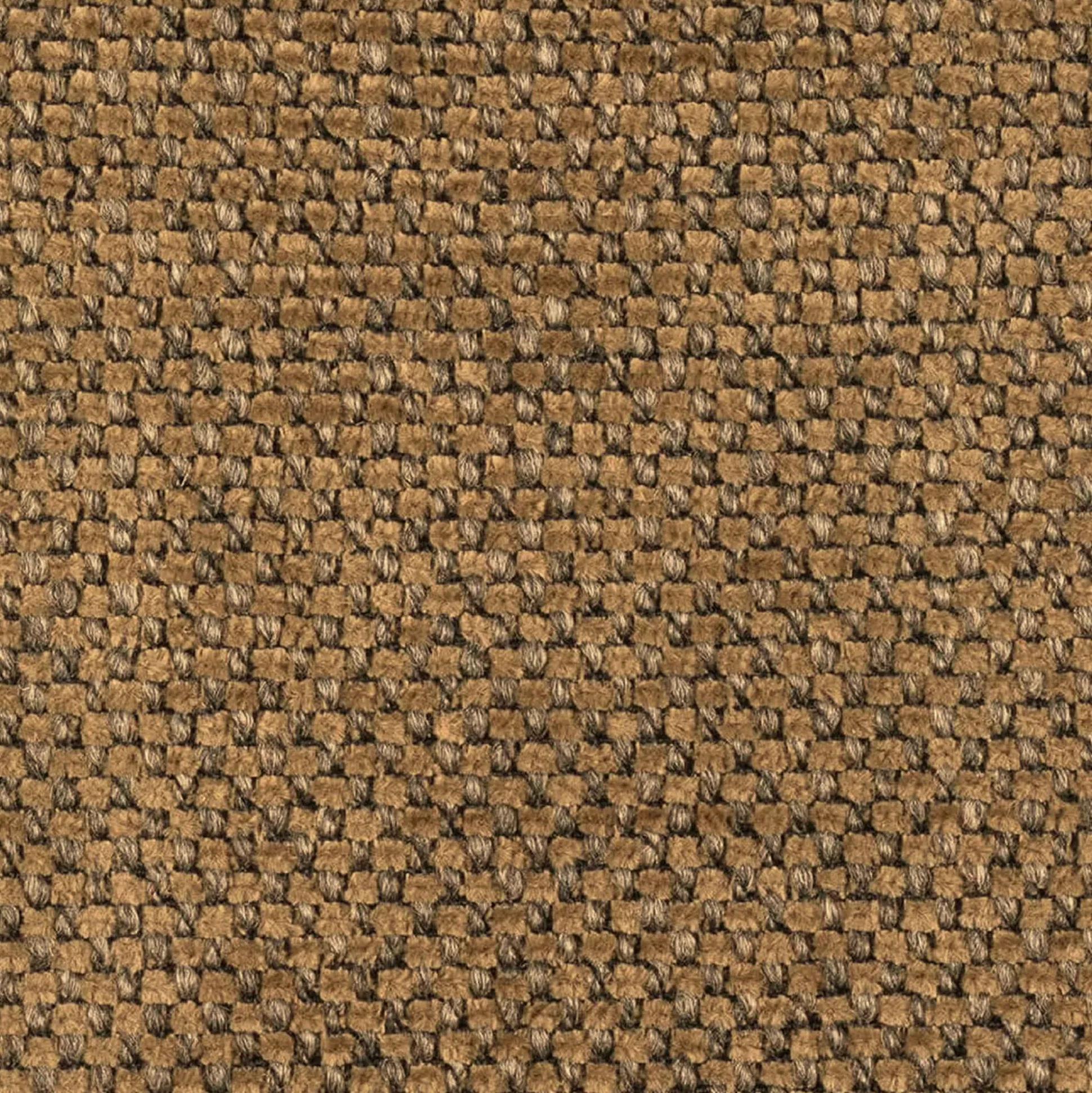 Canapé 4 places fixe en tissu tramé - bronze