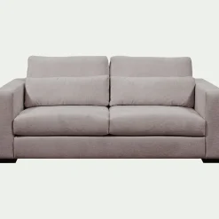 Canapé 3 places fixe en tissu Genesis - gris
