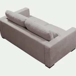 Canapé 3 places fixe en tissu Genesis - gris