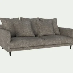 Canapé 3 places fixe en tissu genesis - beige alpilles