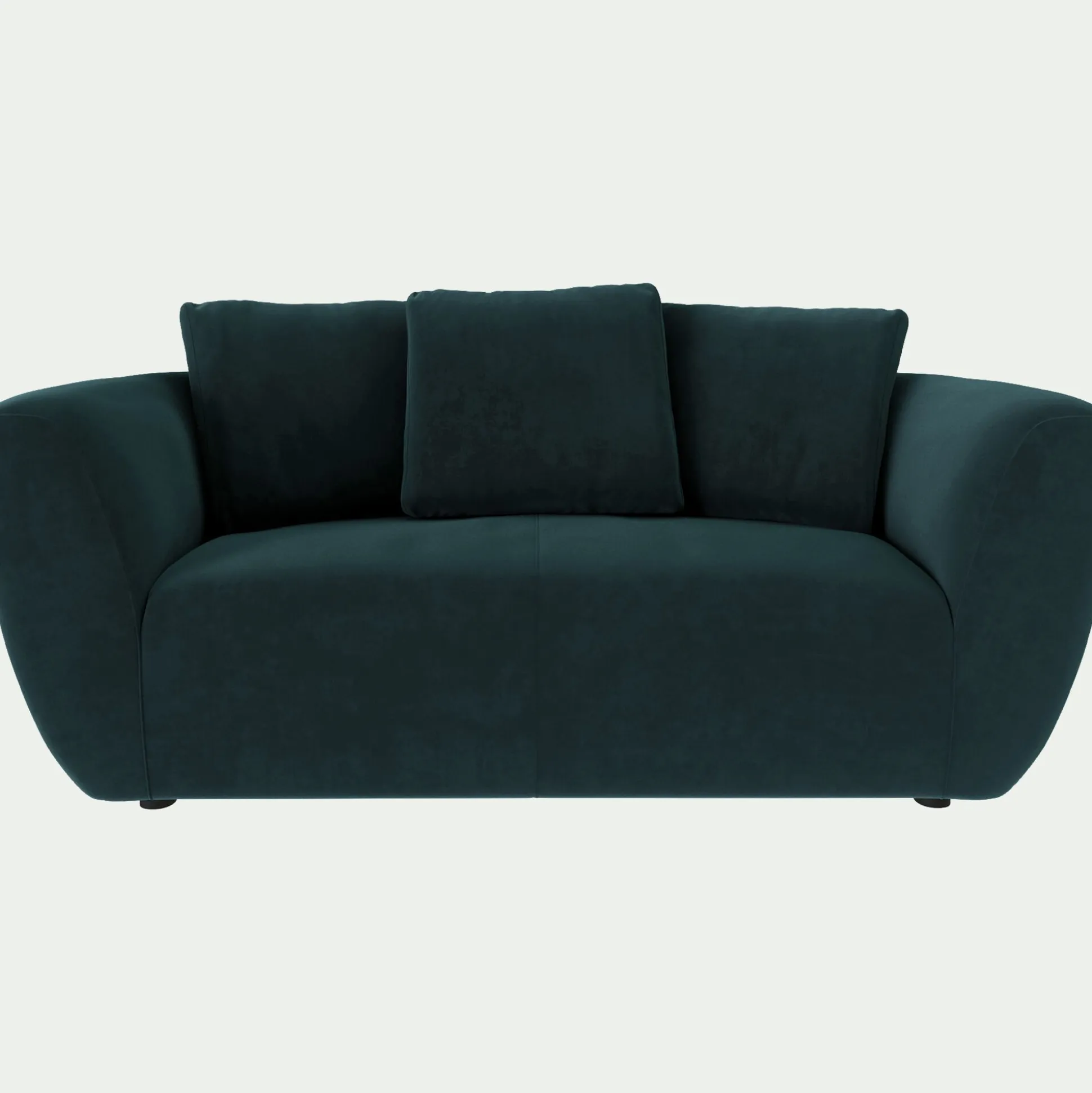 Canapé 2 places fixe en velours Velvet - bleu foncé