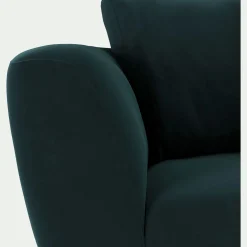 Canapé 2 places fixe en velours Velvet - bleu foncé