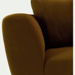 Canapé 4 places fixe en velours Velvet - bronze