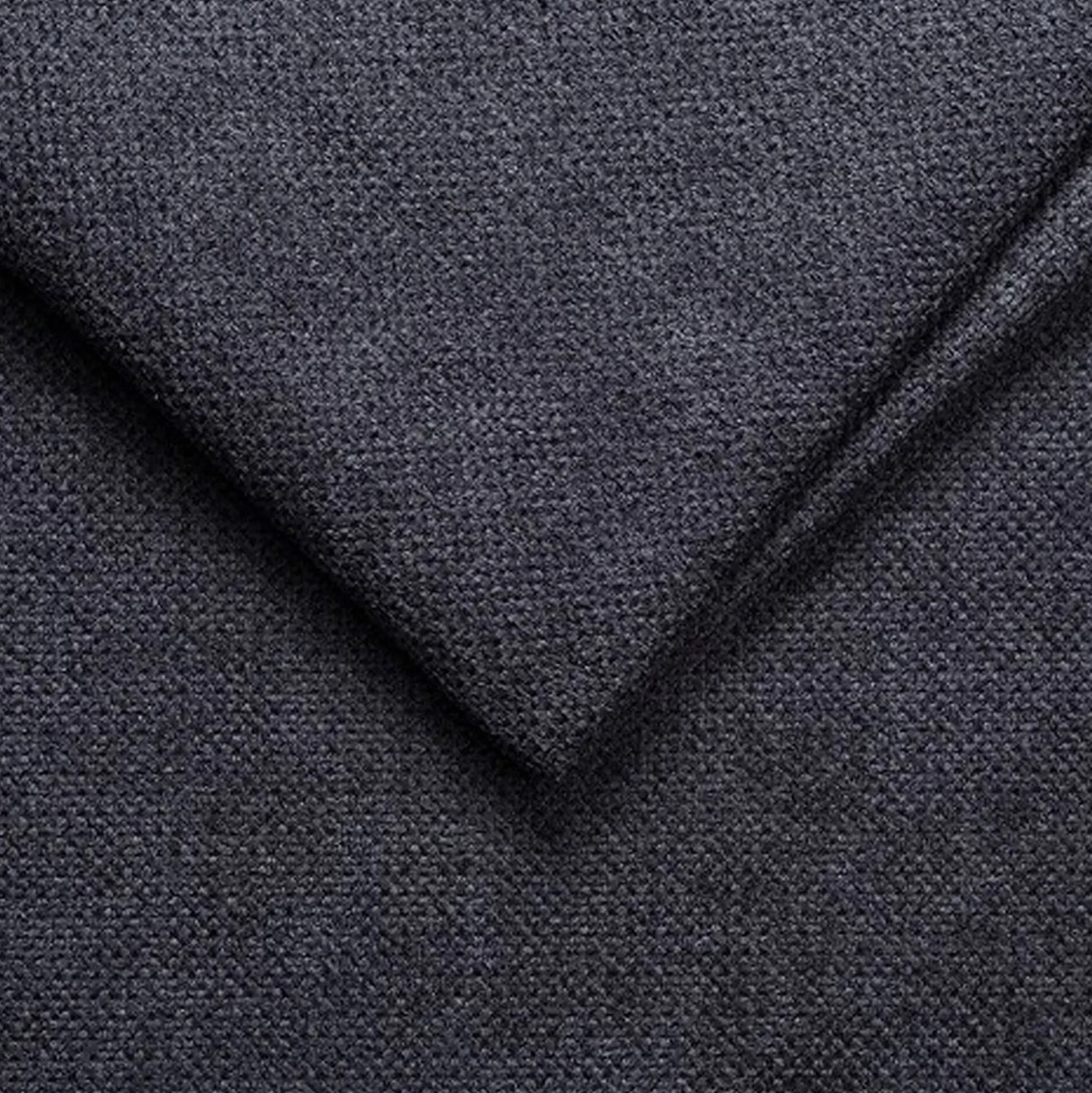 Canapé d'angle gauche convertible en tissu Crown - bleu calabrun