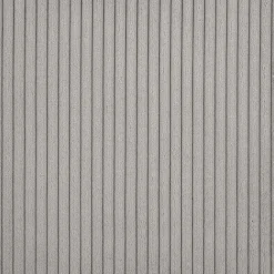 Canapé d'angle méridienne droite fixe en velours côtelé Azores - gris borie