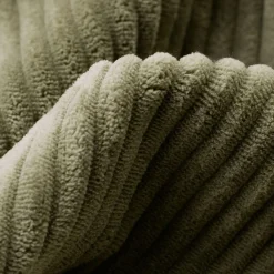 Canapé d'angle réversible convertible en velours côtelé - vert cèdre