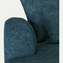 Canapé fixe 4 places en tissu - bleu figuerolles