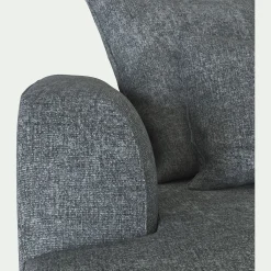 Canapé fixe 4 places en tissu - gris ardoise