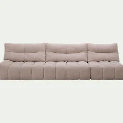 Canapé modulable avec chauffeuse - beige