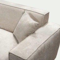 Canapé petit angle droit fixe en tissu Genesis - beige