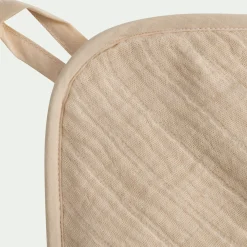 Cape de bain en éponge bio 75x75cm - beige écru