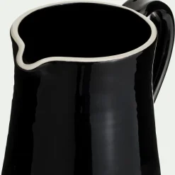 Carafe avec anse en grès 2L - noir