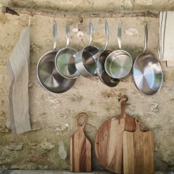 Casserole en inox D20cm - argenté métallisé