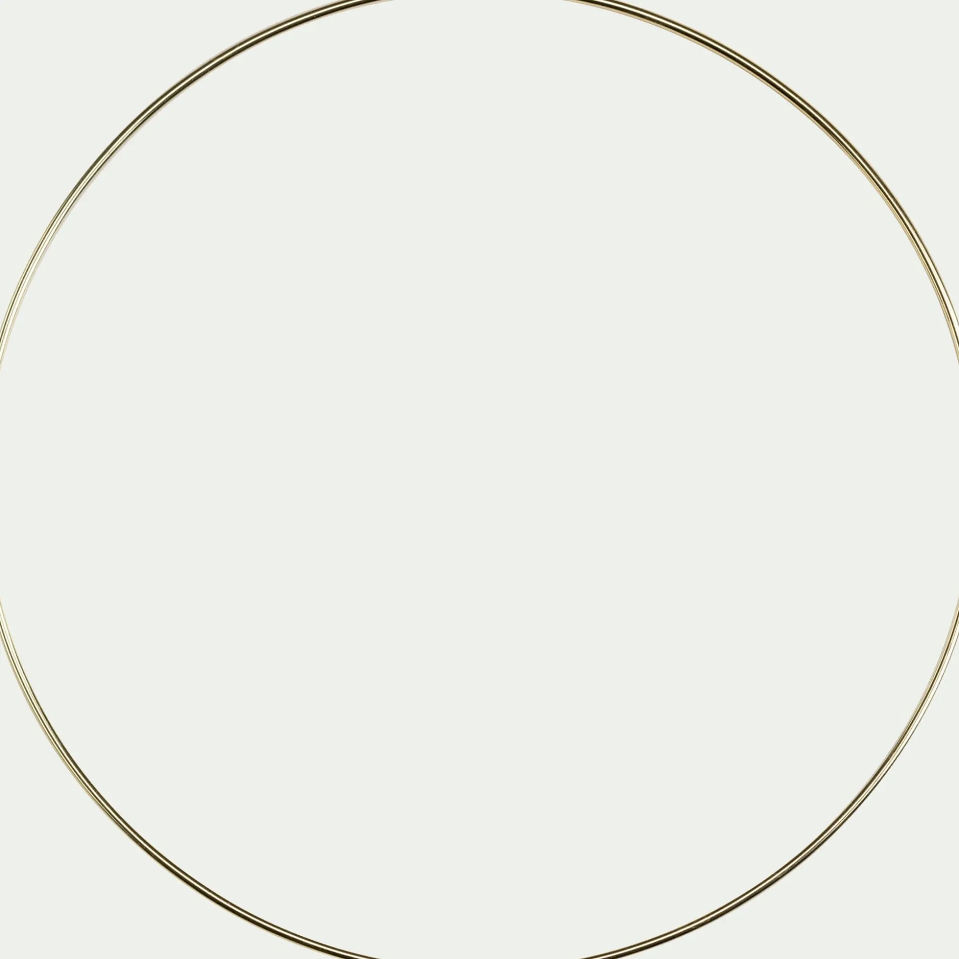 Cercle à décorer en acier D30cm - doré métallisé