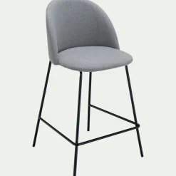 Chaise de bar en tissu H66cm - beige