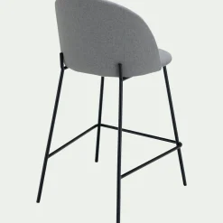 Chaise de bar en tissu H66cm - beige