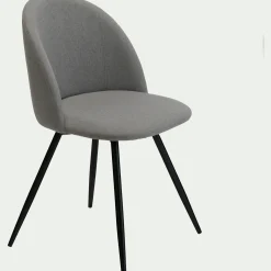 Chaise de bureau en tissu - gris vésuve