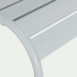 Chaise de jardin empilable en acier - gris vesuve