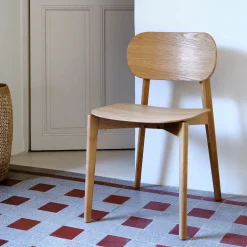 Chaise en bois de chêne - bois clair