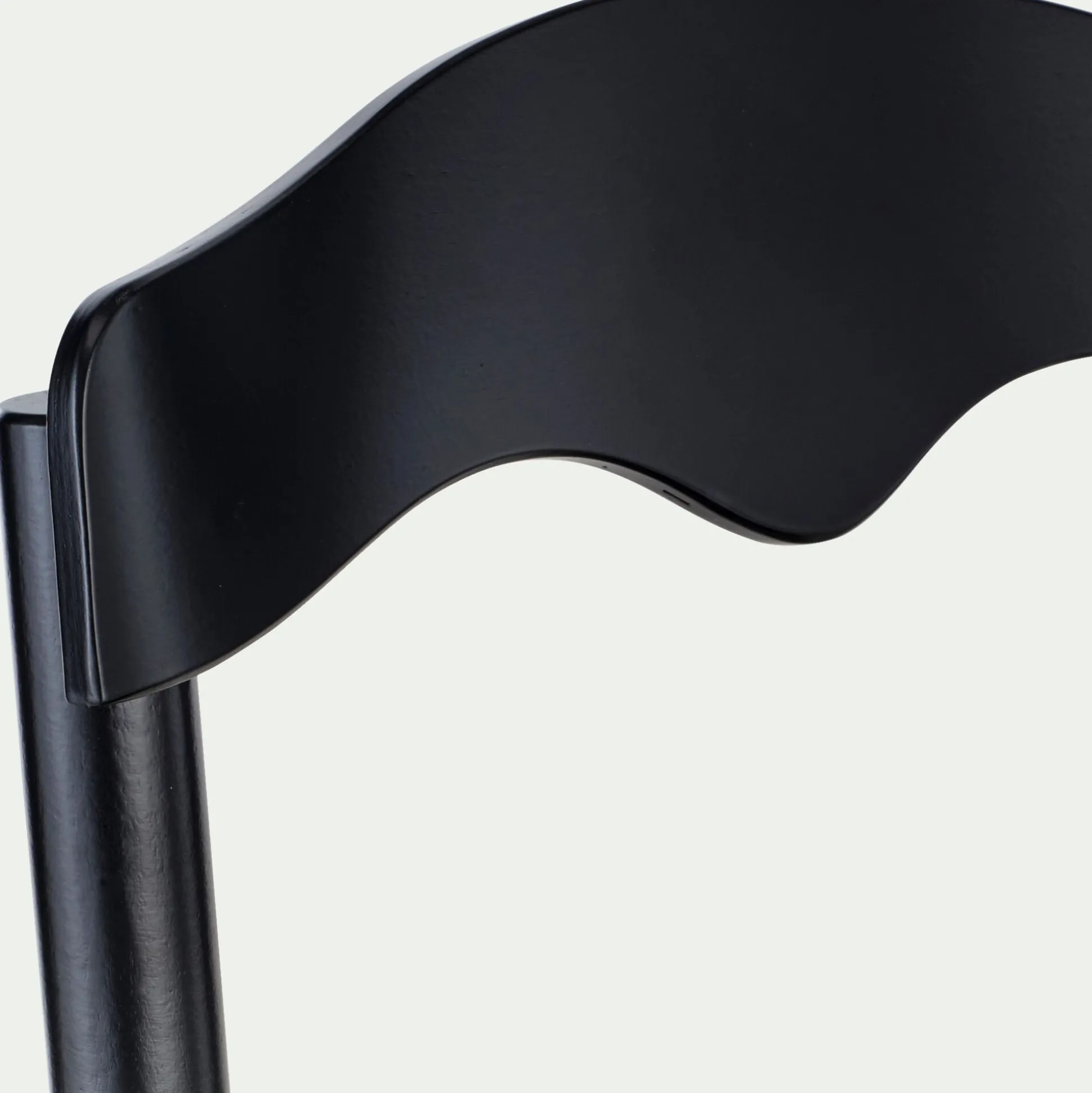 Chaise en bois de hêtre massif - noir